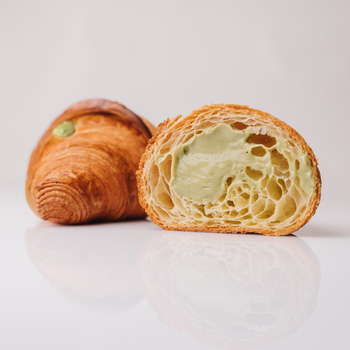 Brioche crema al pistacchio